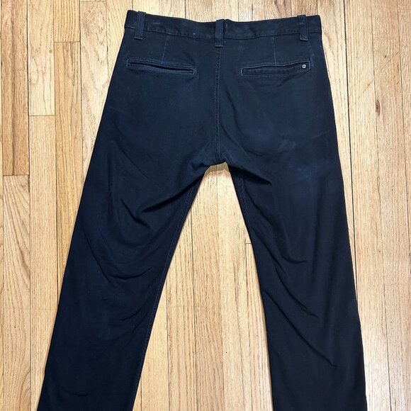 Imperial Motion Black Cotton Chinos - Picture 1 of 4